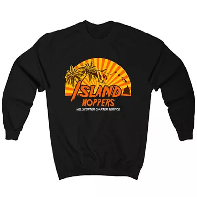 Island Hoppers Magnum PI Men's Black Crewneck Sweatshirt Size S-3XL • $36.99