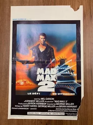 Mad Max 2 (The Road Warrior) (14x21) Belgian Issued Movie POSTER 1981 • $5