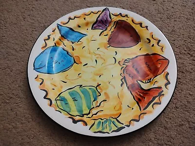 Mary Rose Young Pottery 11  Fish Themed Dinner Plate Nautical *RARE* • $49.95