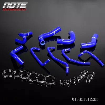 Silicone Radiator Hoes Pipe Kit Clamps Blue Fit For 94-97 Mazda Miata Mx5 1.8 • $36.75