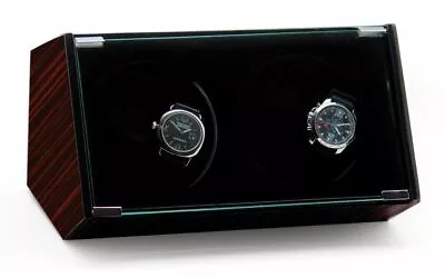 Rotations High Gloss Ebony Finish Quad Watch Winder • $374.95