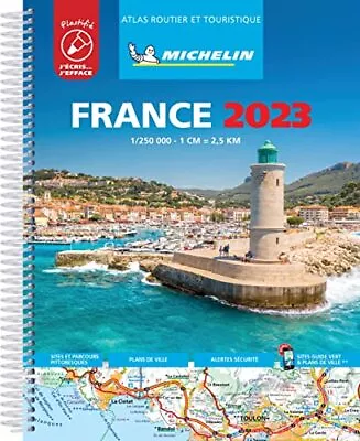 £17.30 • Buy France 2023 -Tourist Amp Motoring Atlas A4 Laminated Spiral: Tourist Amp Motorin