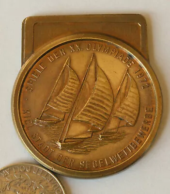 1972 German Bronze Medal award For Olympic Sailing Competition In Kiel Germany • £27.95