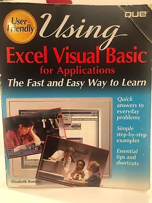 Computer Using Excel Visual Basic For Applications By QUE 1996 • $5.99