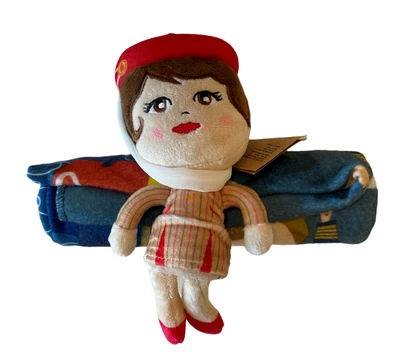 $18.03 • Buy Emirates Cabin Crew Bessie Soft Toy Doll Blanket Buddy Collectible Souvenir