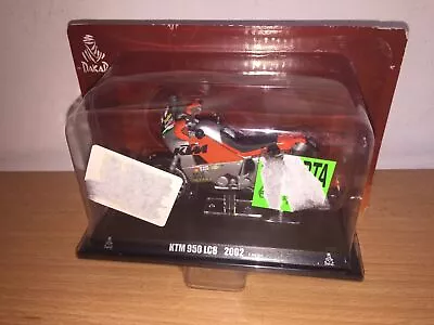 Altaya 1/24 KTM 950 LC8 2002 Paris - Dakar F. Meoni Diecast Metal MIB • $44.18