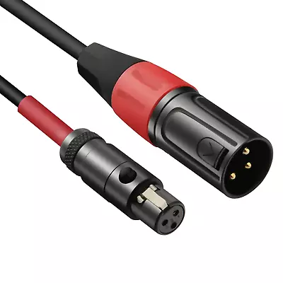 Mini XLR To XLR Cable 3 Pin Mini XLR Female (TA3F) To Regular XLR Male • $19.92