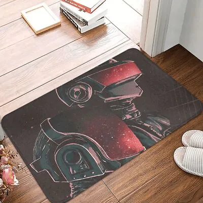 Daft Punk Helmet Bathroom Carpet Hot Trending Flannel Mat Entrance Doormat Rug • $8.79