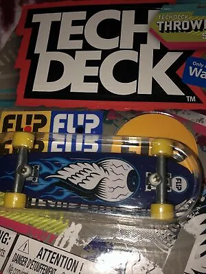 FLIP Shaped Tech Deck Throwback Cruiser Blue Eyeball Longboard Skateboard Finger • $6.66