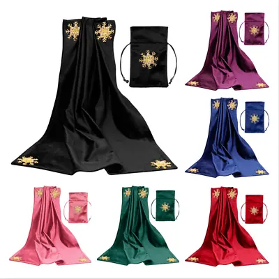 Altar Tarot Cloth Card Bag Tablecloth Divination Wicca Props Snowflake Velvet • $18.17