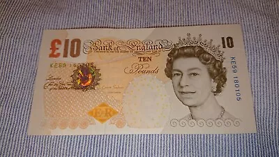 10 Pound Note - Bank Of England - Darwin/salmon (series E) [circulated] • £20