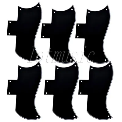 6pcs Scratch Plate Pickguard For Gibson SG Guitar Standard 3-Ply BLACK • $34.09