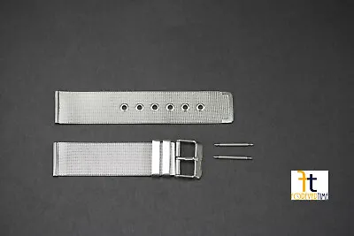 22mm Compatible Fits Mondaine Stainless Steel Mesh Watch Band W/2 Pins  • $16.96
