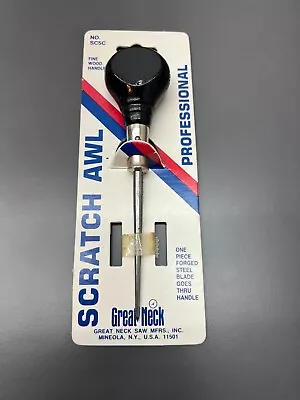 Vintage Great Neck Professional Scratch Awl Sc5c - Brand New Nos - Made In Usa! • $12