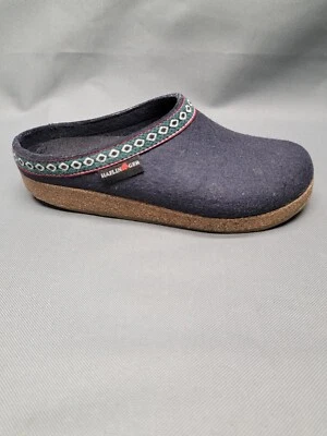 £27.88 • Buy HAFLINGER GZL Grizzly Torben Graphit Charcoal Gray Slipper Size 6.5 Womens 37 