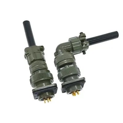 Circular Military Specification Connectors MS3106 MS3108 Plug Socket 220 V Black • $14.99