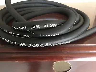 3/8  (#6) R16 - 100ft. New Two Wire Hydraulic Hose 5000 PSI H24506 • $254.99