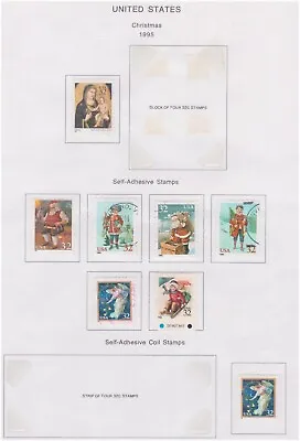 $10 • Buy (F162-56) 1995 USA 8stamps Christmas Values To 32c (BF) 