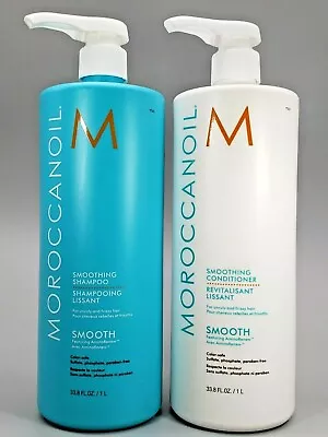 Moroccanoil SMOOTHING Shampoo & Conditioner 33.8 Oz/1000 Ml Duo • $105