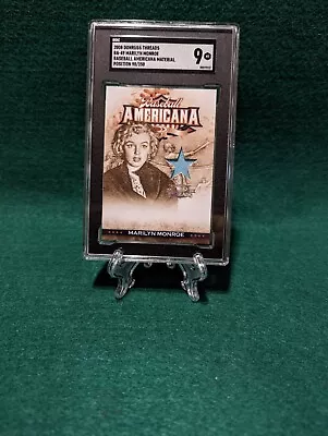 Marilyn Monroe 2008 Donruss Americana Threads Relic Worn Material /250 SGC 9 • $229.99