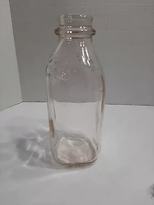 Vintage Meadow Gold Quart Embossed Milk Bottle • $12