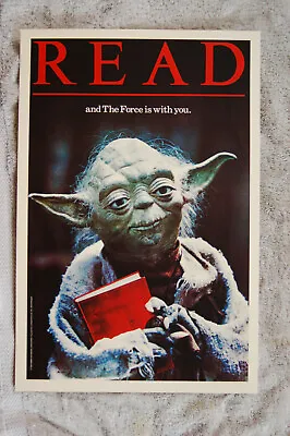 Yoda READ Promotional Poster 1983 Star Wars  • $4