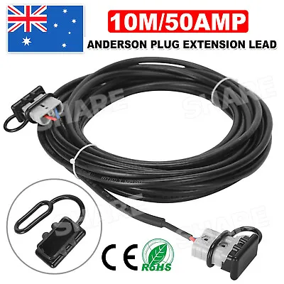 $31.85 • Buy Ready To Use10m 50Amp Anderson Plug Extension Lead 6mm TwinCore Automotive Cable