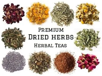 Dried Herbs HERBAL TEA Dry Flowers Organic 10g - 20g - 50g .. • $12