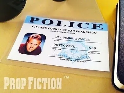 Bullitt - SFPD Detective Warrant Display Prop / Cosplay ID Display Card • £4.65