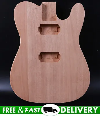 Mahogany Electric Guitar Body Bolt On Heel HH Pickups For Tele Guitar Bodies DIY • $72.79