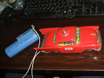 Line Mar Toys - Fire Chief Battery Operated Car - Spares / Repair • $10.09