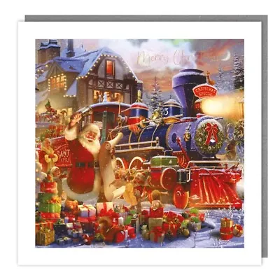 Charity Christmas Cards 5 Pack Santa Express Train – Marie Curie Xmas Cards • £5.49