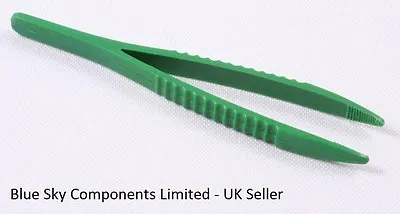 £3.49 • Buy 2 X Plastic Tweezers 5  Craft Card Making Scrapbooks Jewellery Model Making Etc