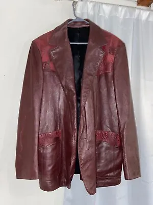 Scully Leatherwear Ostrich Trim Blazer • $580