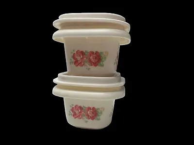 The Pioneer Woman Mini Food Storage Containers ~ Floral Rose ~ Set Of 2 ~ 4 Oz • $10.99