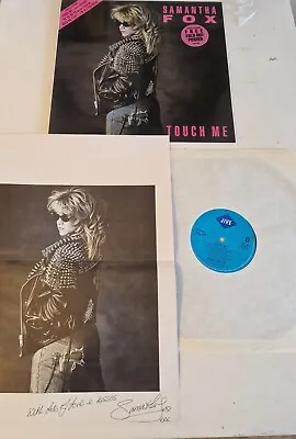 Samantha Fox Touch Me Vinyl Lp Album With Poster  1986 Jive  • £15.99