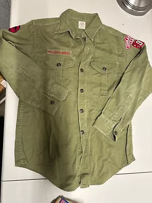 Vintage BSA Boy Scout Longsleeve Uniform Shirt Children's Size • $9