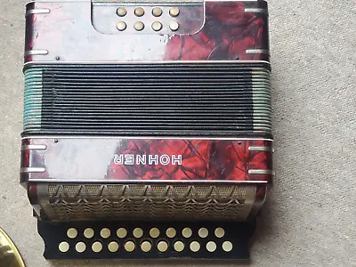 Nice Old Hohner Diadonic Button Accordian Accordion C/F  2 Row • $279