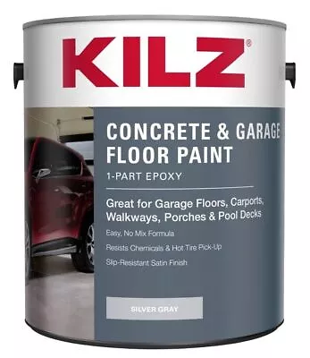 1 Gal 1-Part Epoxy Acrylic Concrete Garage Floor Paint Interior/Exterior Satin • $79.08