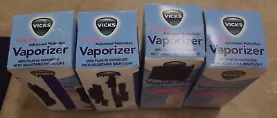 4 PACK Vicks Pediatric Advanced Waterless Mini Plug-in Vaporizer With Nightlight • $29.99
