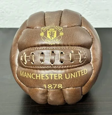 Manchester United Soccer Ball 1878 Brown Size 1 Football Man U • $59.99