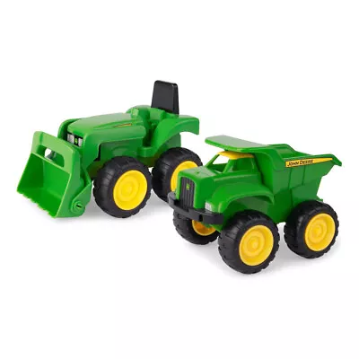 John Deere 15cm Sandpit Vehicle 2 Piece Toy Set • $17.95