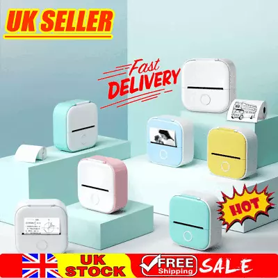 Phomemo T02 Mini Portable Sticker Printer Bluetooth Wireless Thermal Printer BG • £7.85