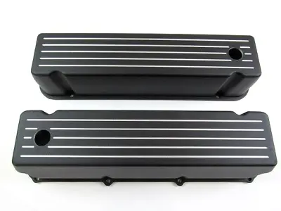 Aluminum Valve Cover Set For Big Block Ford 429-460 Ball Milled Black E41232BK • $104.99