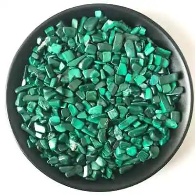 Malachite Premium Crystal Gravel Chips 5mm- 10mm In Size Reiki Chakra Healing • £4.31