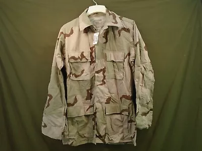 US Military 3 Color Desert DCU Coat Shirt 50/50 Rip Stop Small X-Long 1999 96-I • $24.95