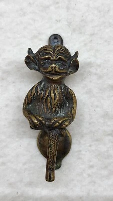 $12.27 • Buy Vintage Brass Lincoln Imp Gargoyle Door Knocker