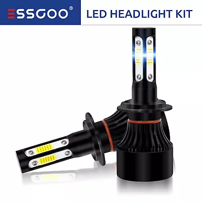 ESSGOO 260W 28000LM 2X H7 LED Headlight Globe Bulbs 6500K White High Low Beam AU • $10.99