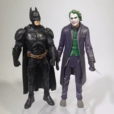 $39.99 • Buy The Dark Knight Movie Masters Batman And Joker With Knife Lot Mattel #Ml