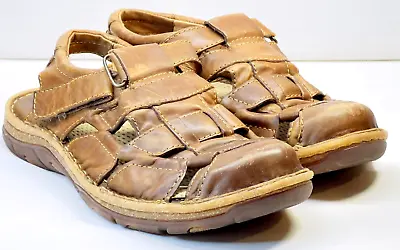 Born - Men’s Brown Leather Sandals Size 9 • $17.49